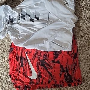 Boys Nike Dri-fit Shirt & Hoodie Lot Sz L & XL